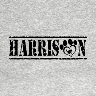 Harrison Name Black #1 T-Shirt